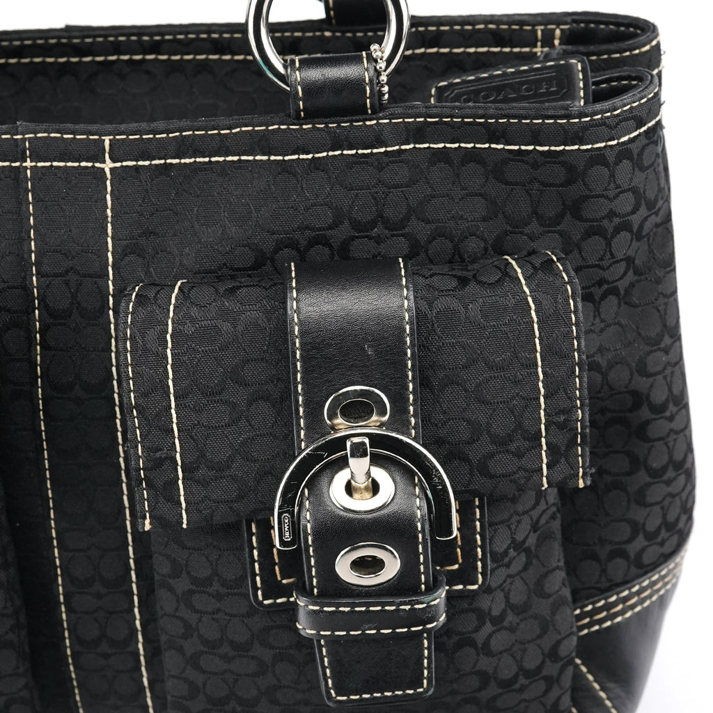 3646 Black Signature Soho Tote Bag