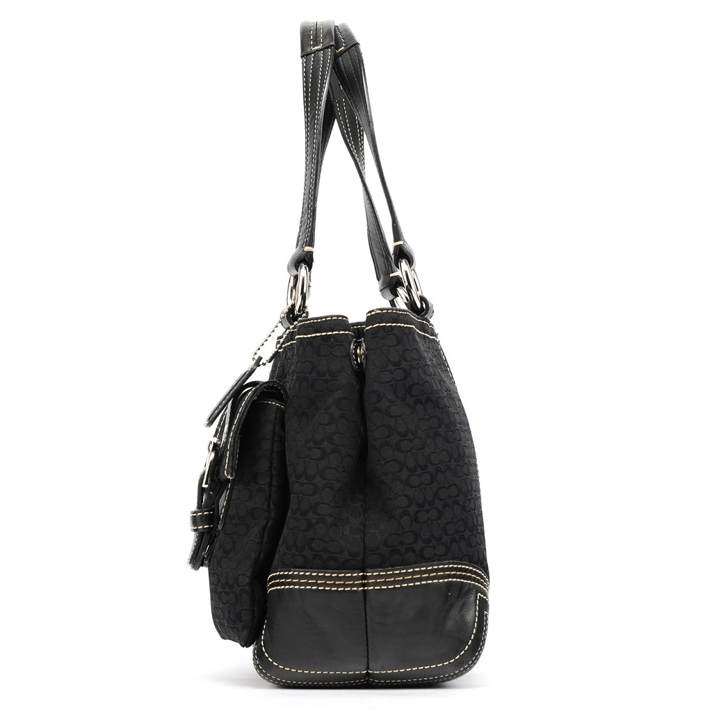 3646 Black Signature Soho Tote Bag