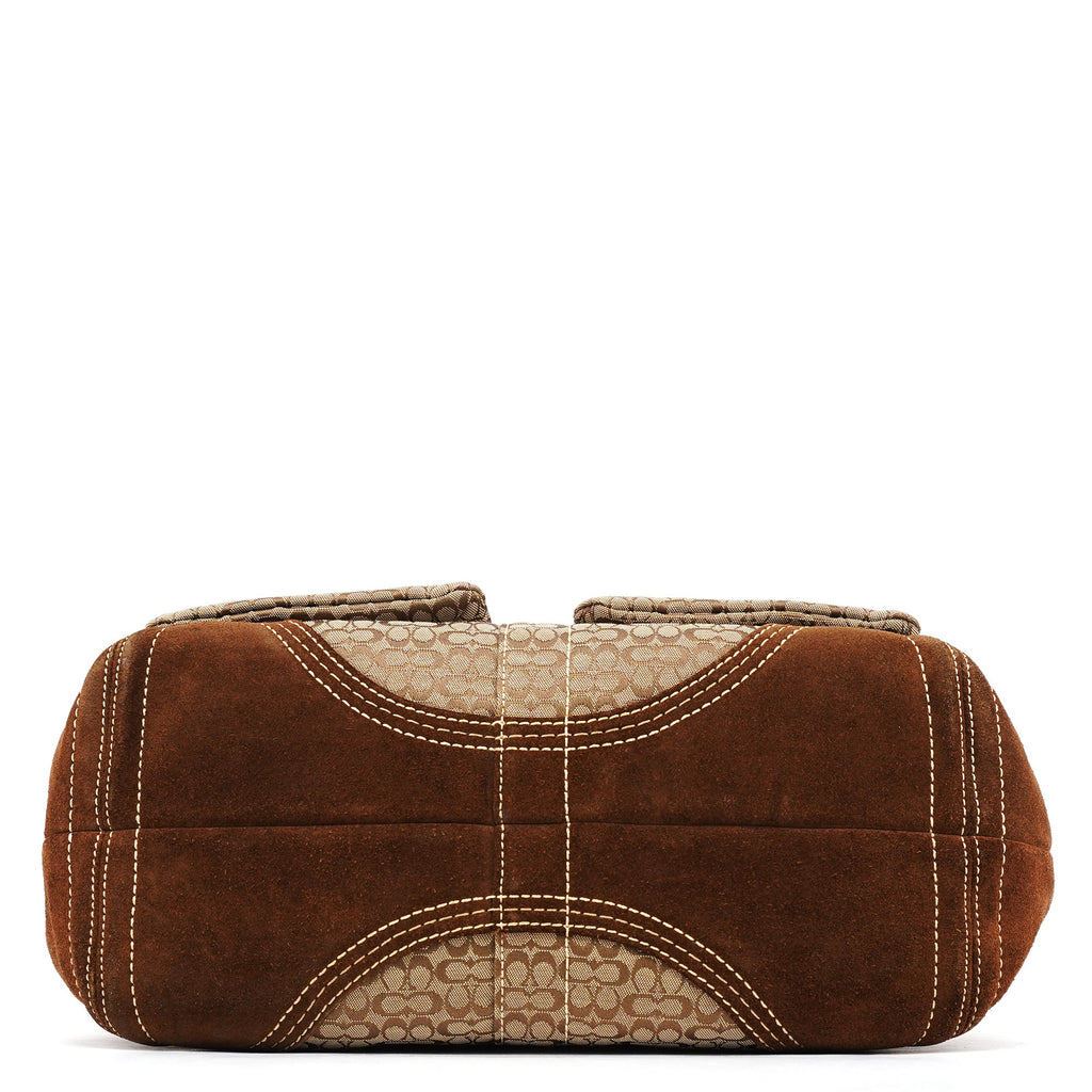 3646 Brown Signature Soho Tote Bag