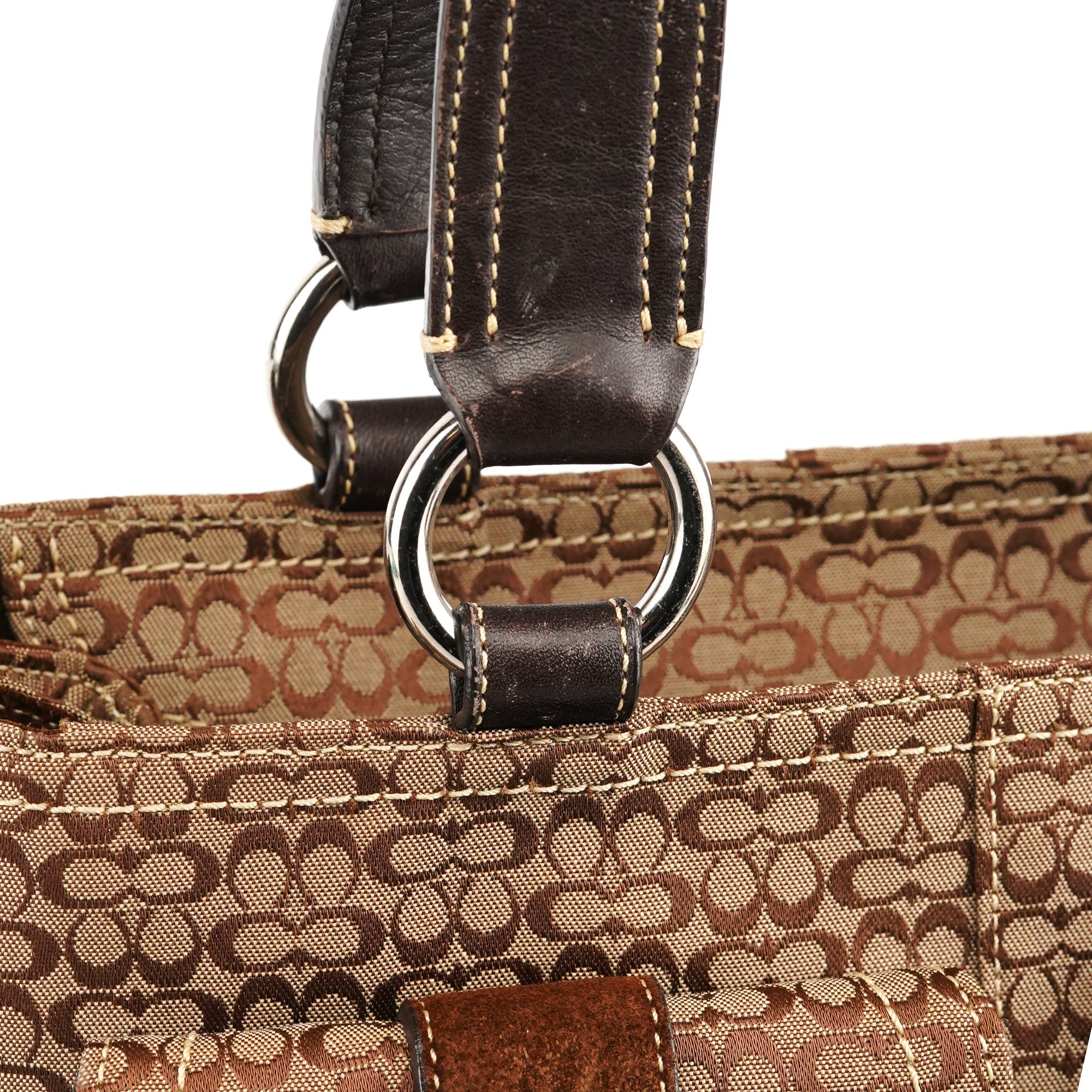 3646 Brown Signature Soho Tote Bag