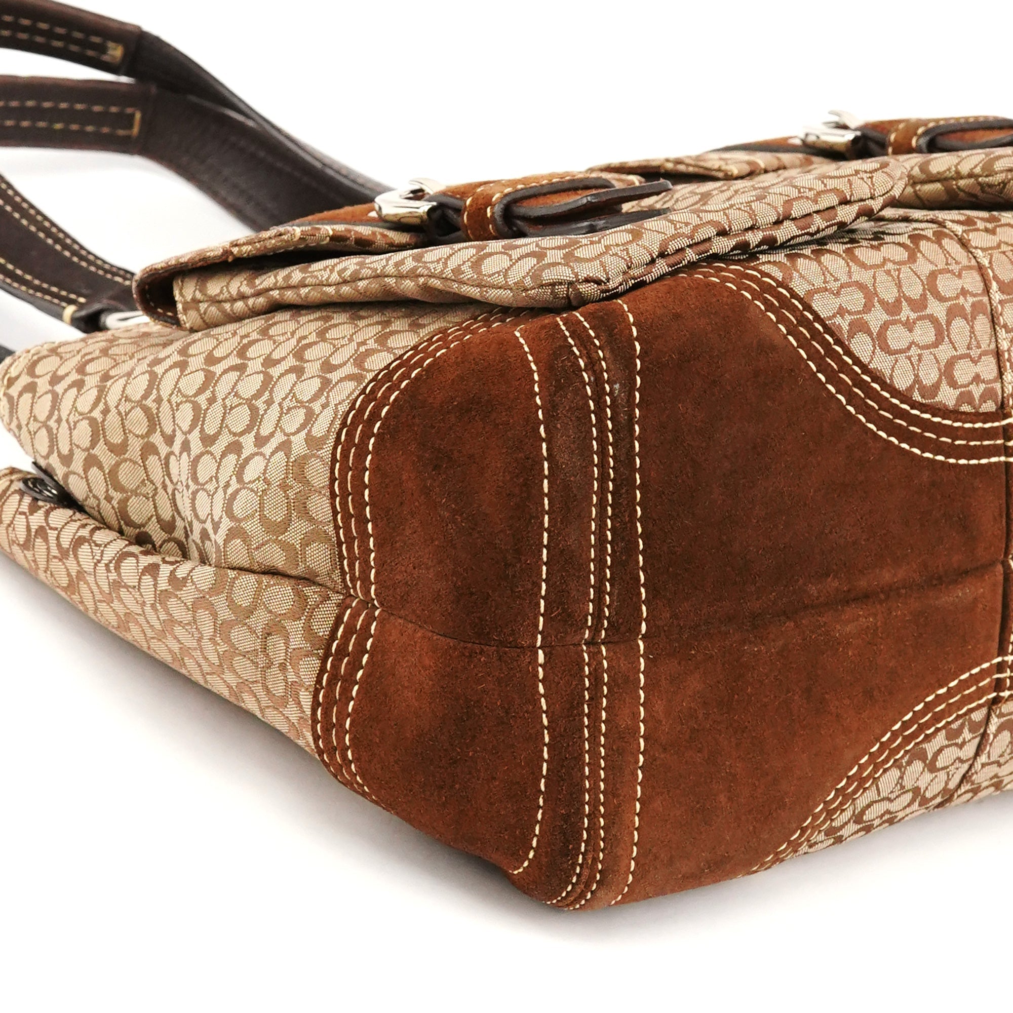 3646 Brown Signature Soho Tote Bag