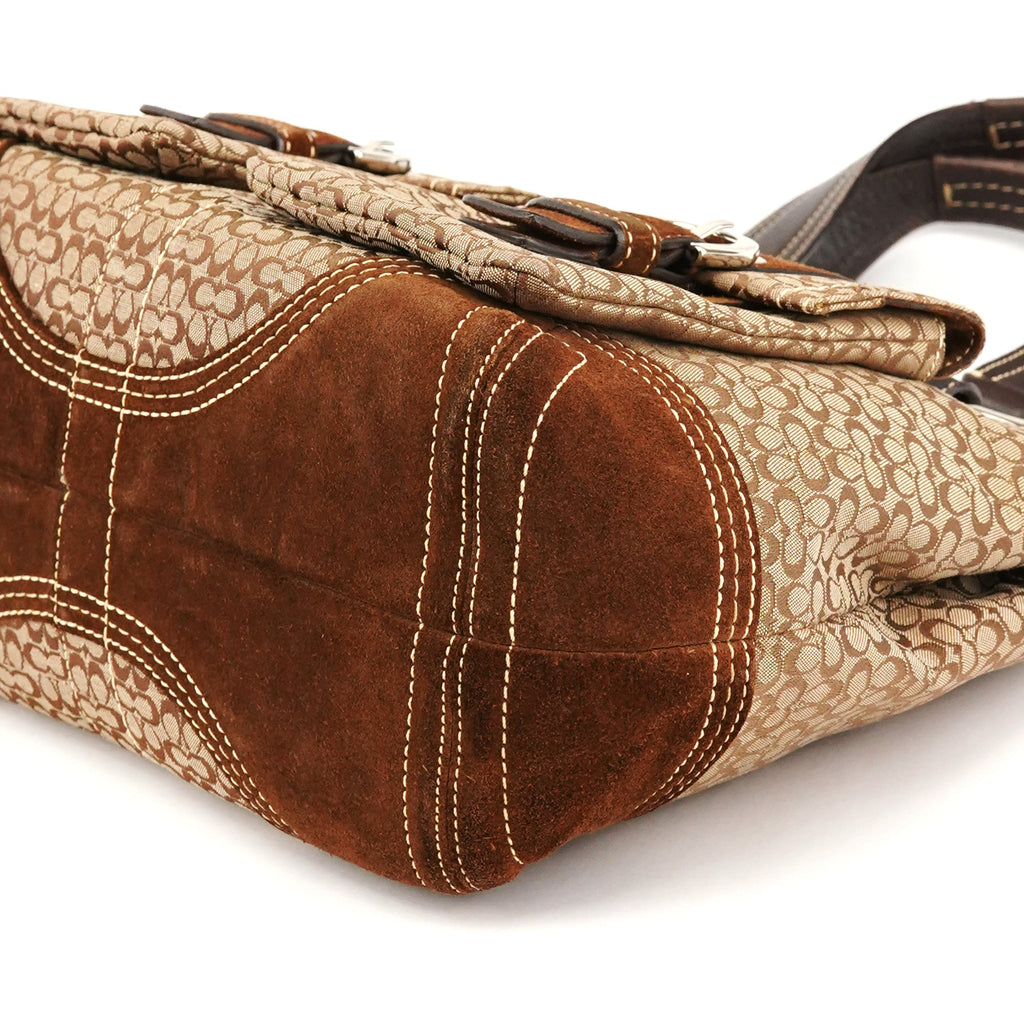 3646 Brown Signature Soho Tote Bag