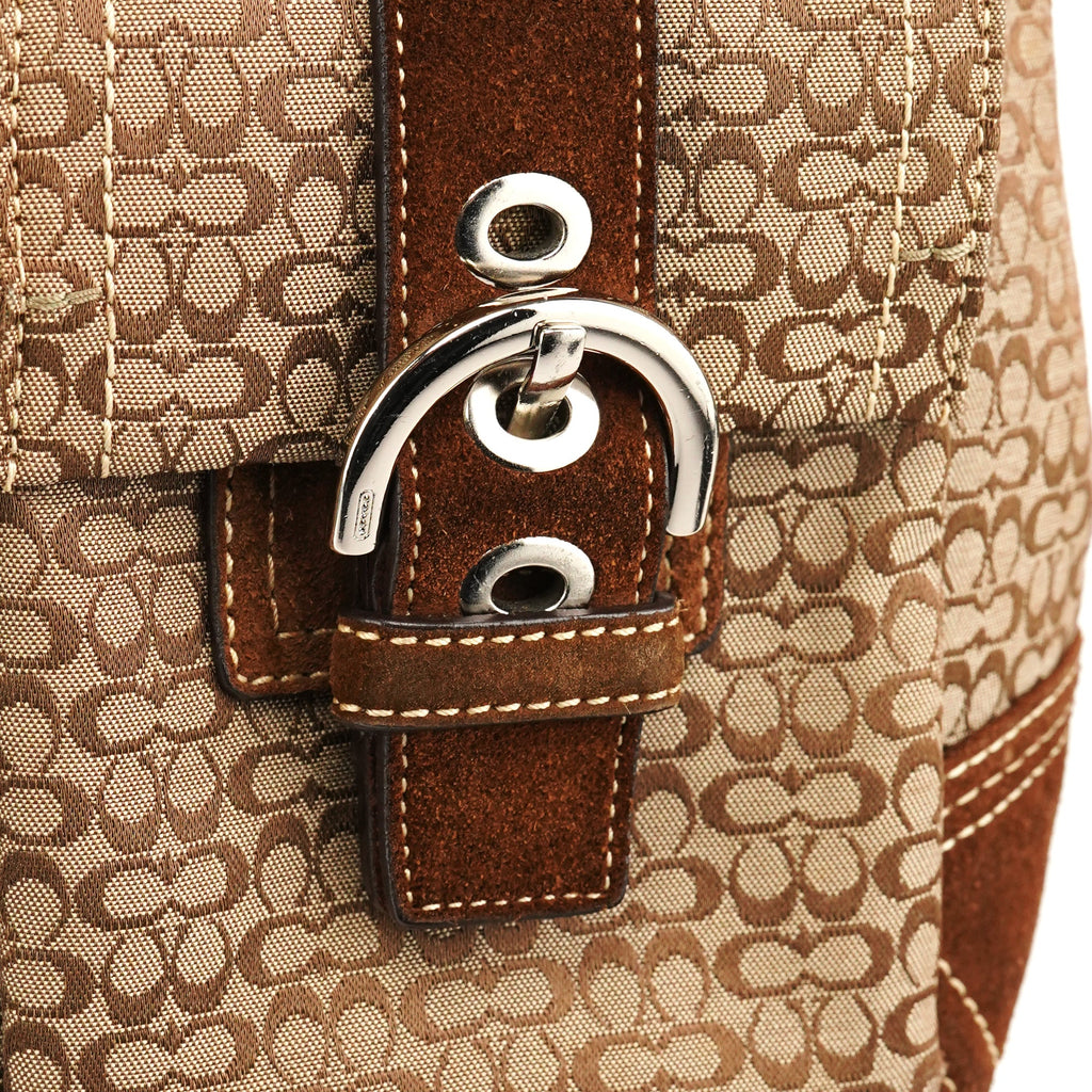 3646 Brown Signature Soho Tote Bag