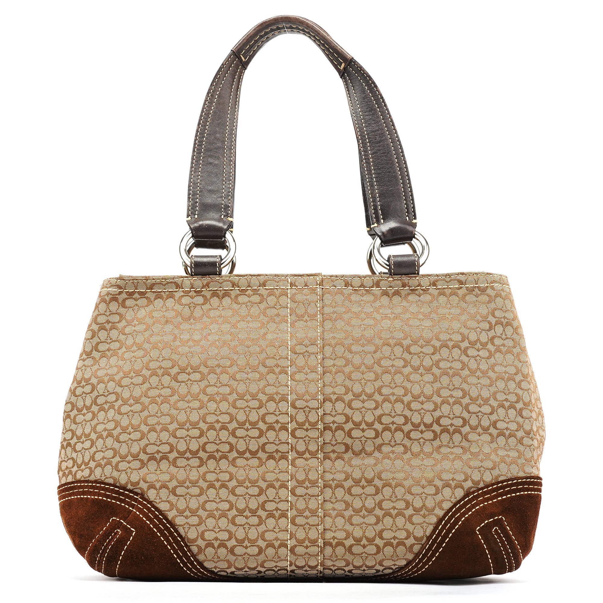 3646 Brown Signature Soho Tote Bag