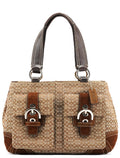 3646 Brown Signature Soho Tote Bag