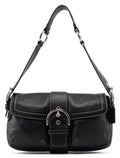 3653 Black Leather Soho Shoulder Bag