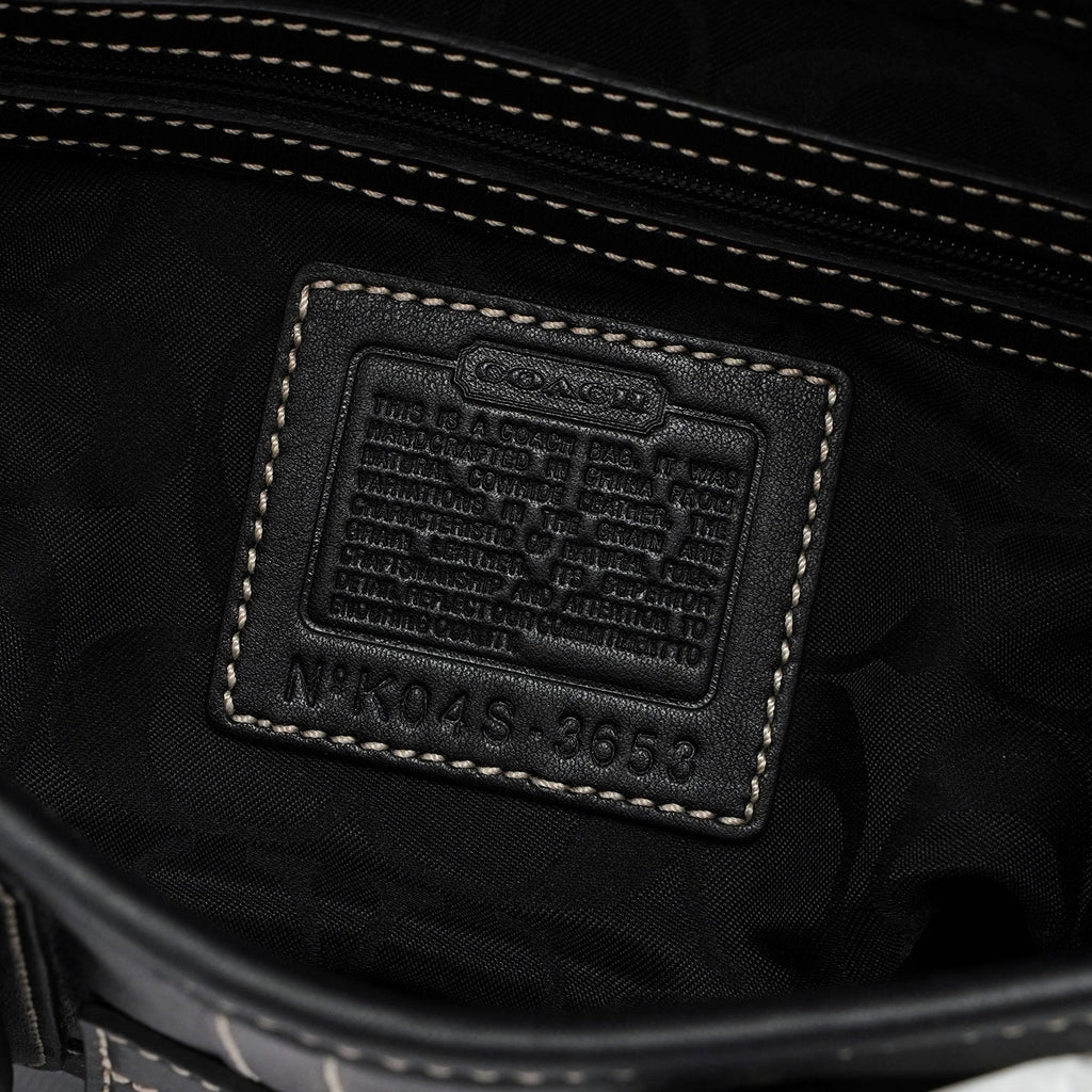 3653 Black Leather Soho Shoulder Bag