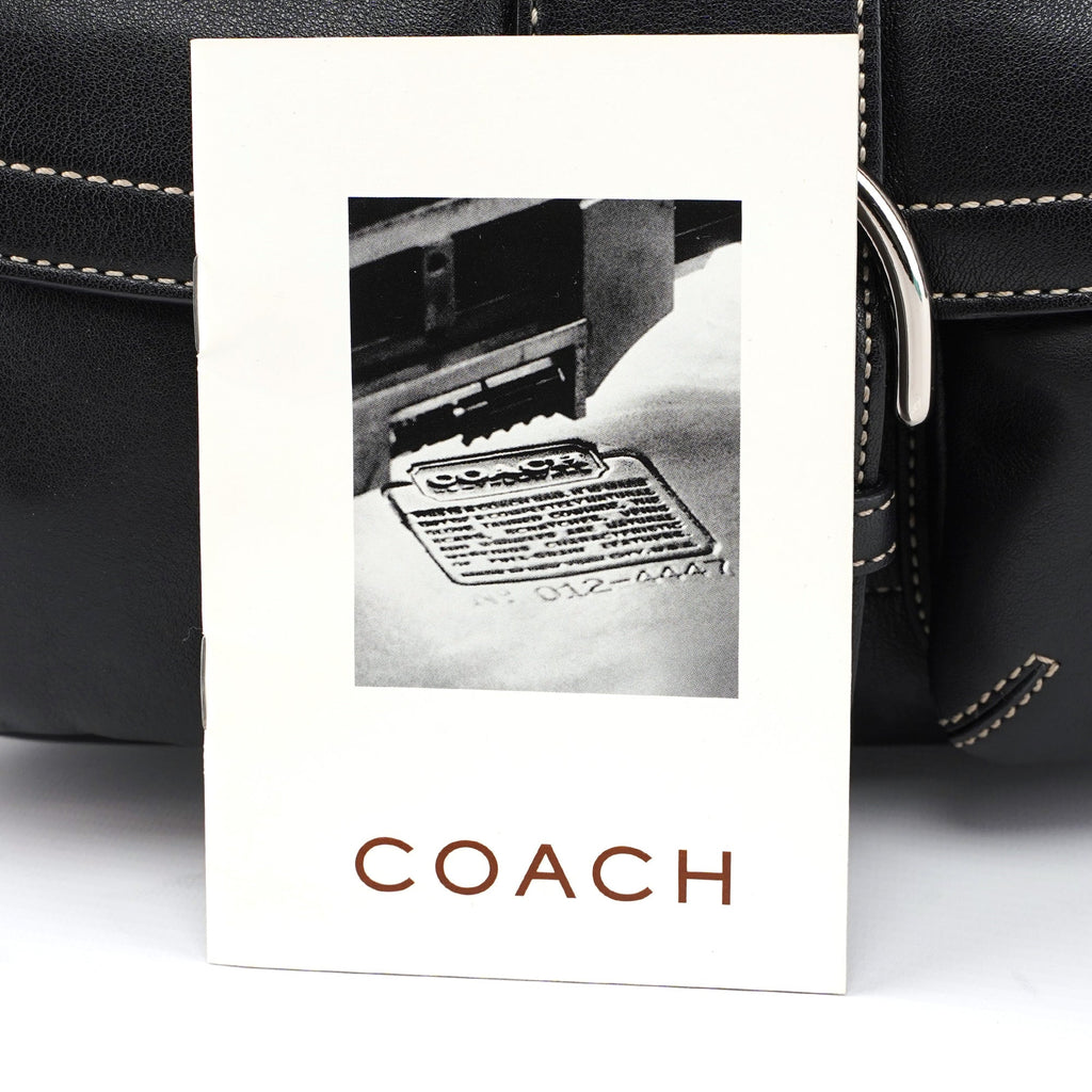 3653 Black Leather Soho Shoulder Bag