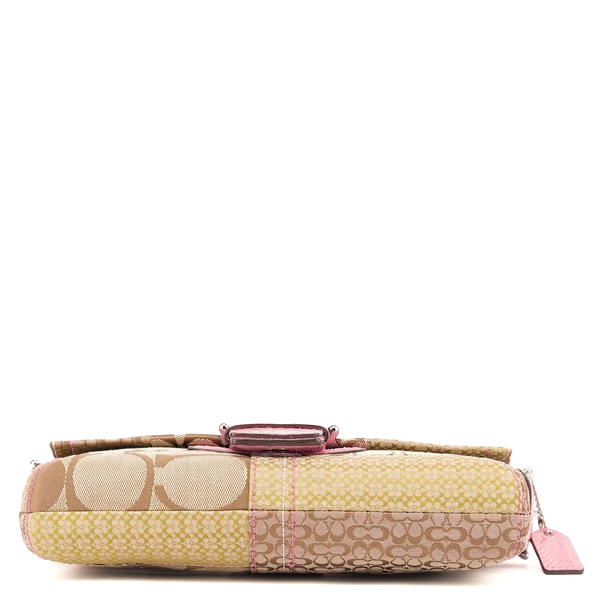 3689 Beige Pink Snake Soho Shoulder Bag