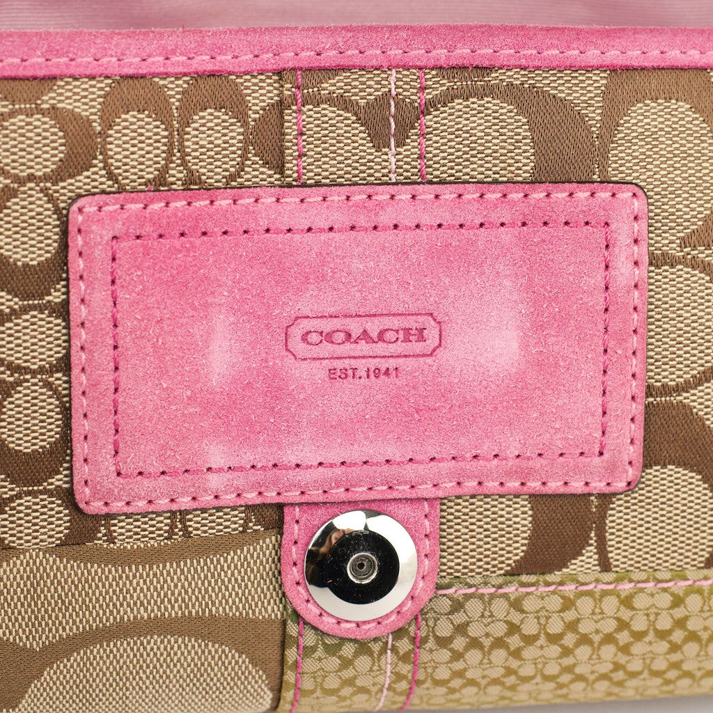 3689 Beige Pink Snake Soho Shoulder Bag