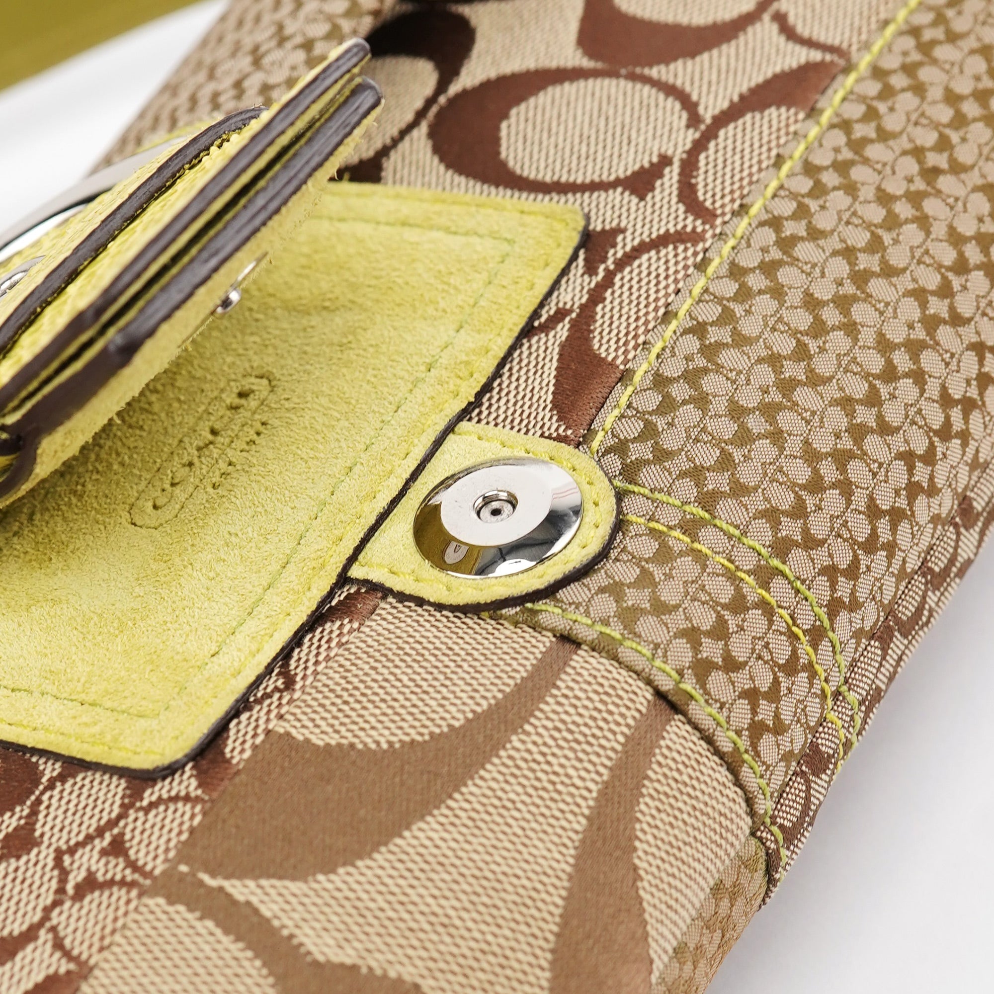 3689 Beige Snakeskin Embossed Soho Bag