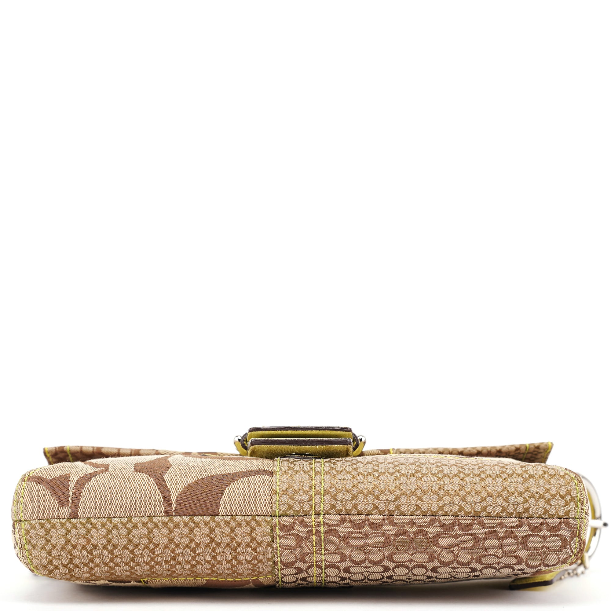 3689 Beige Snakeskin Embossed Soho Bag