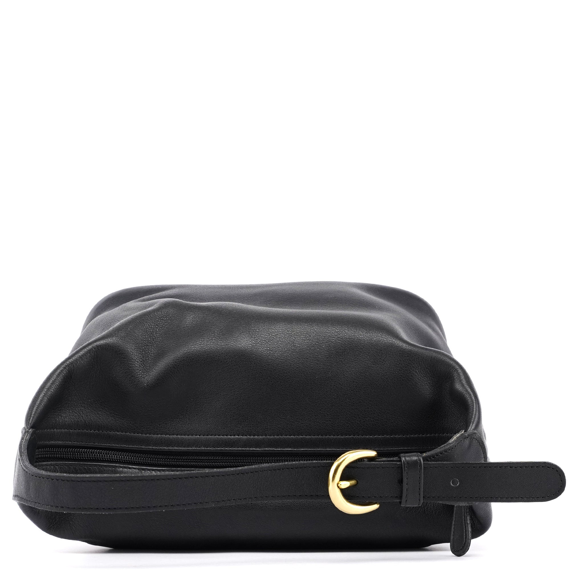 4146 Black Leather Ergo Mini Hobo Bag