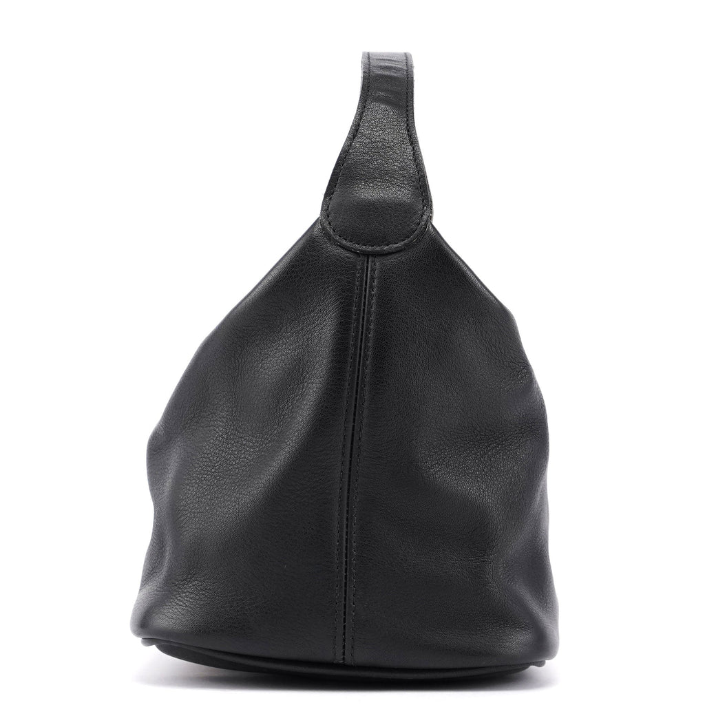 4146 Black Leather Ergo Mini Hobo Bag