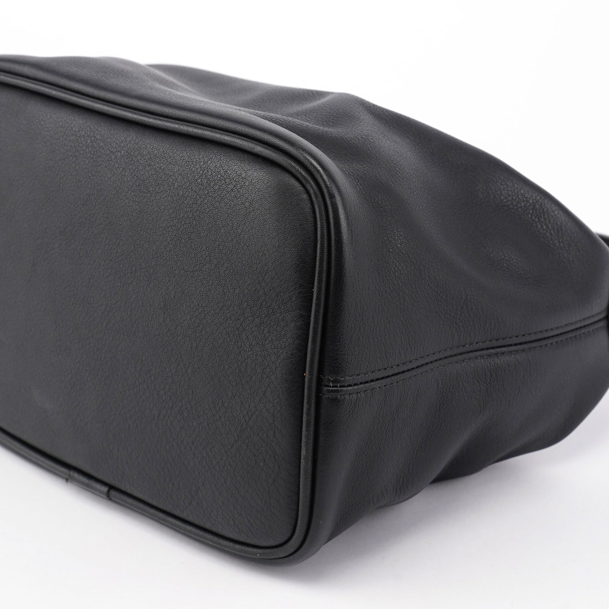 4146 Black Leather Ergo Mini Hobo Bag