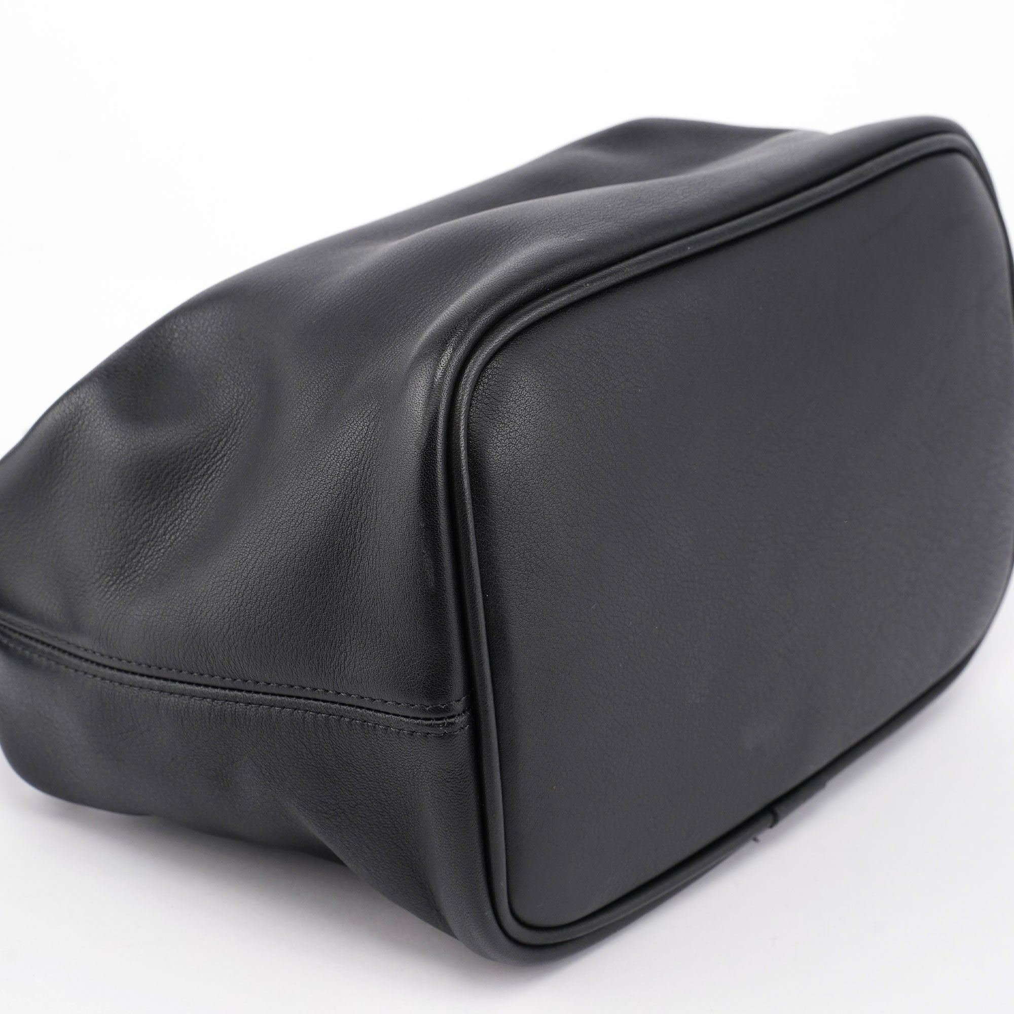 4146 Black Leather Ergo Mini Hobo Bag