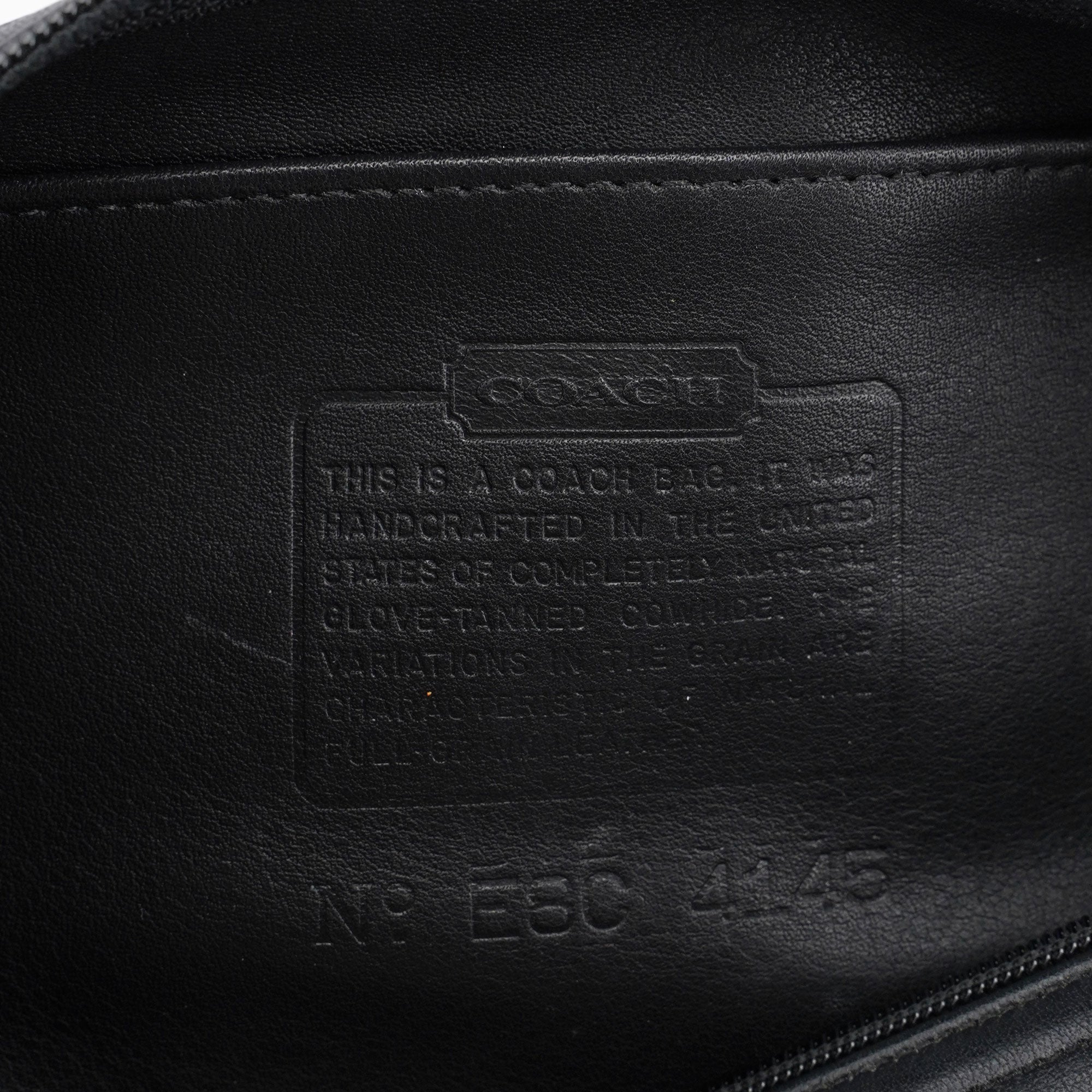 4146 Black Leather Ergo Mini Hobo Bag