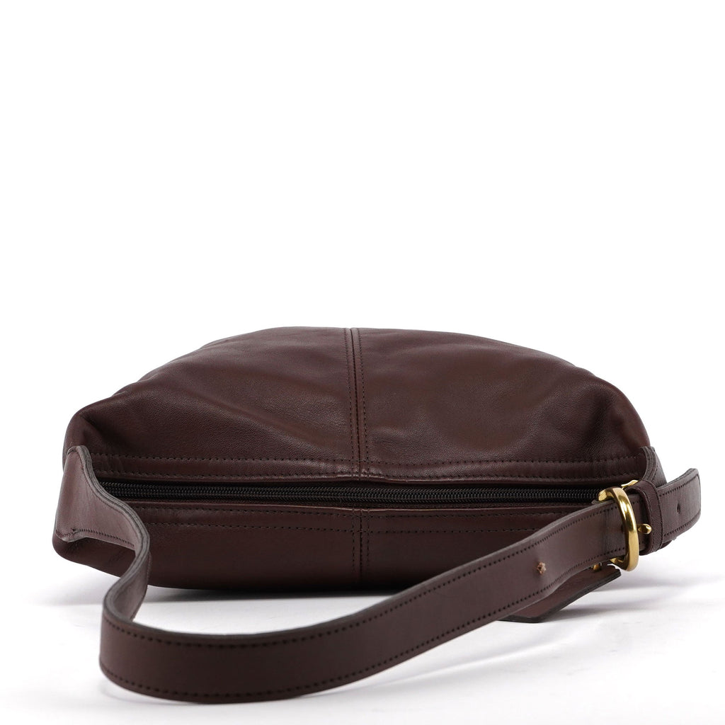 4148 Brown Leather Ergo Shoulder Bag