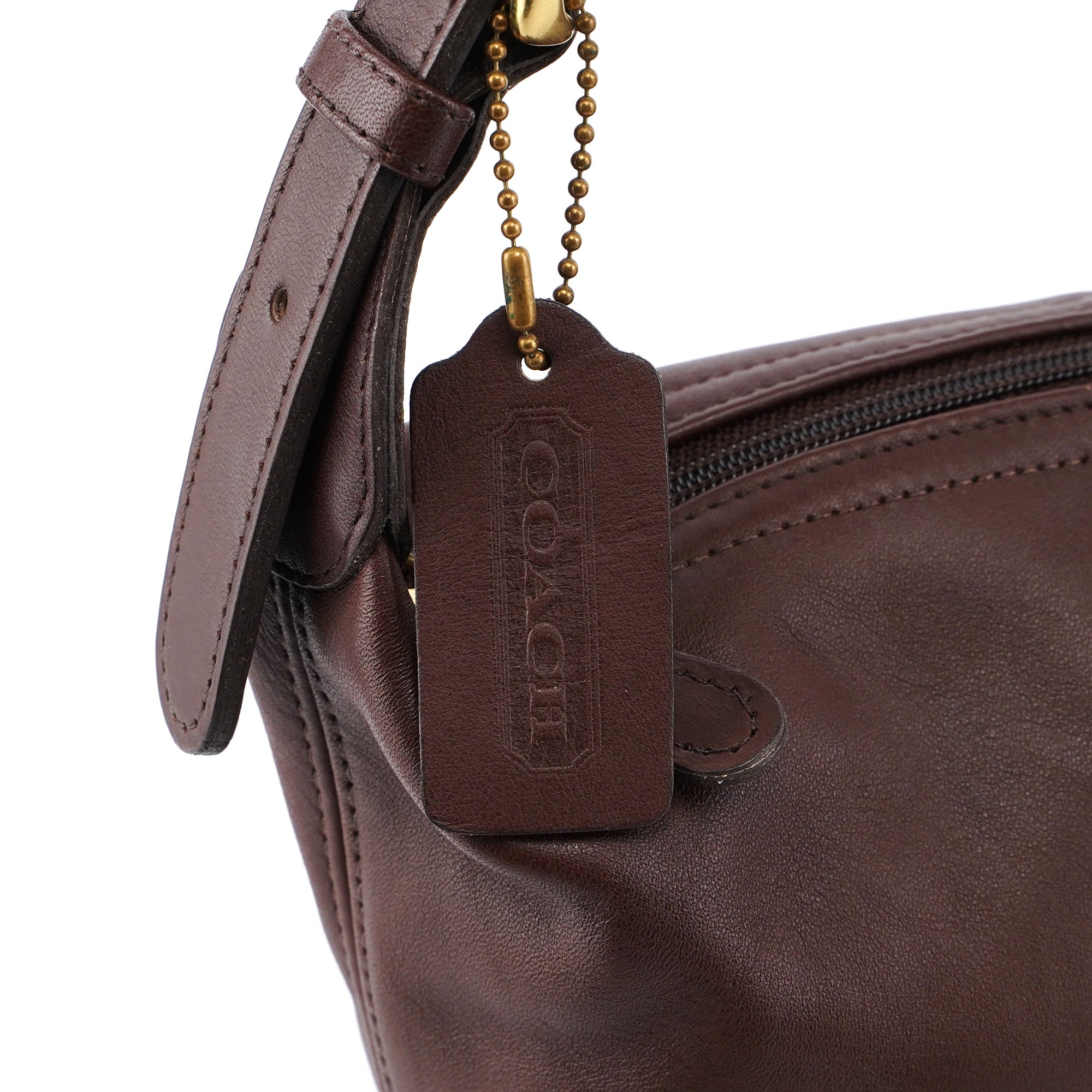 4148 Brown Leather Ergo Shoulder Bag