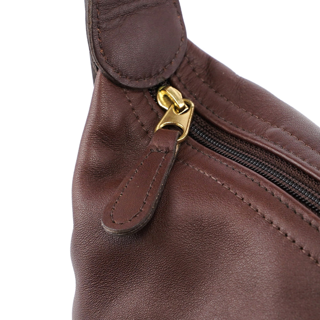 4148 Brown Leather Ergo Shoulder Bag