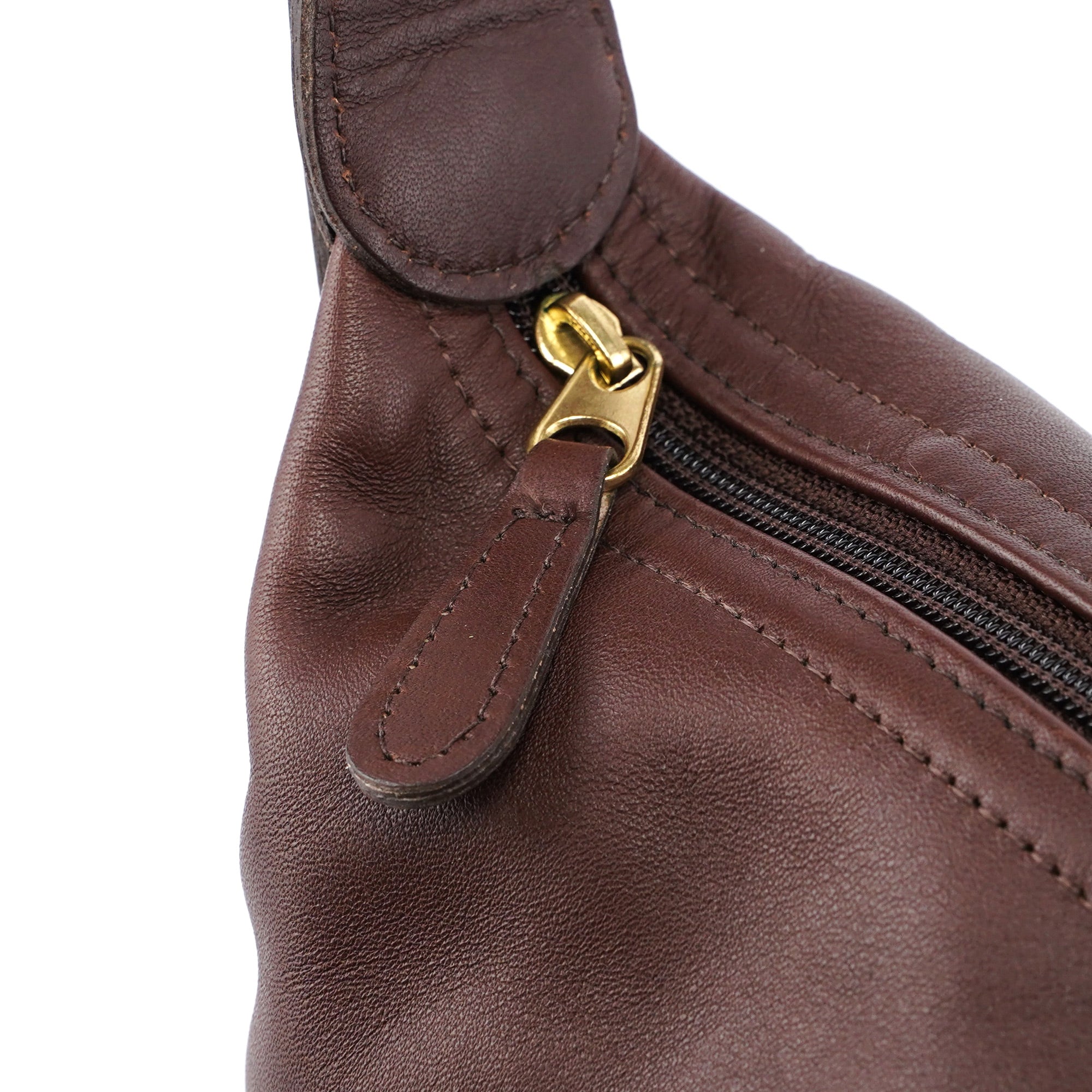 4148 Brown Leather Ergo Shoulder Bag