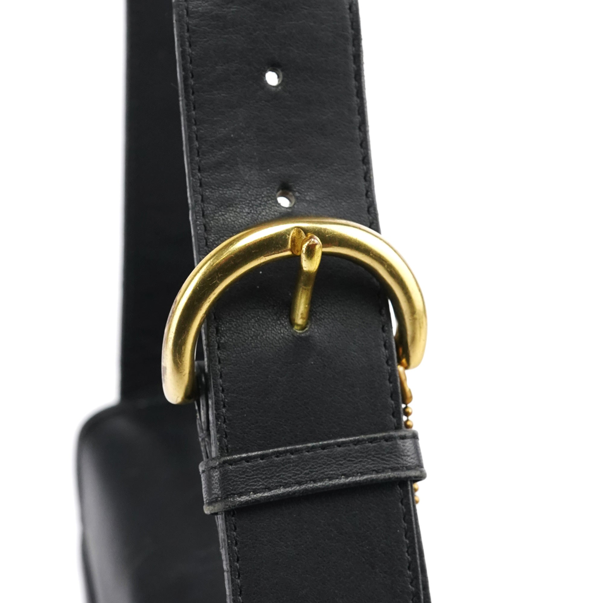 4164 Black Leather Soho Crossbody Bag