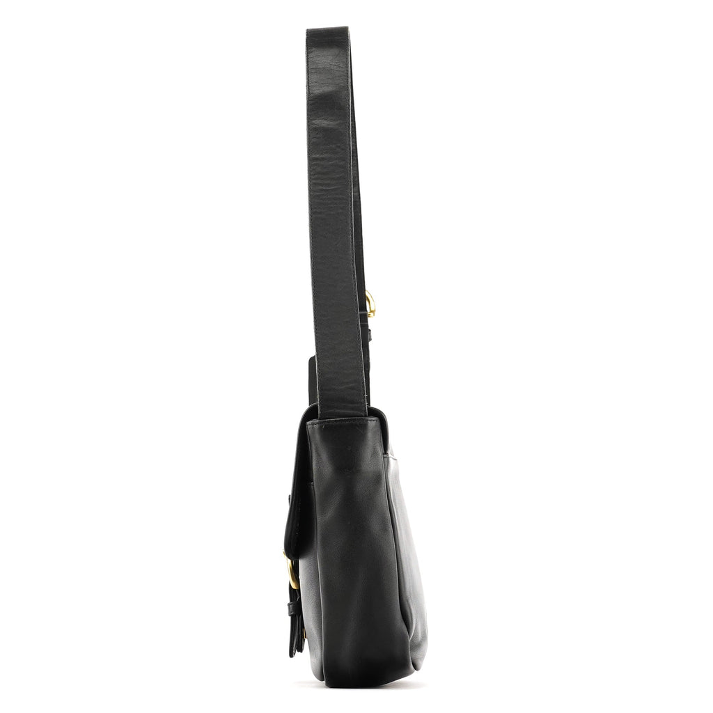 4164 Black Leather Soho Crossbody Bag