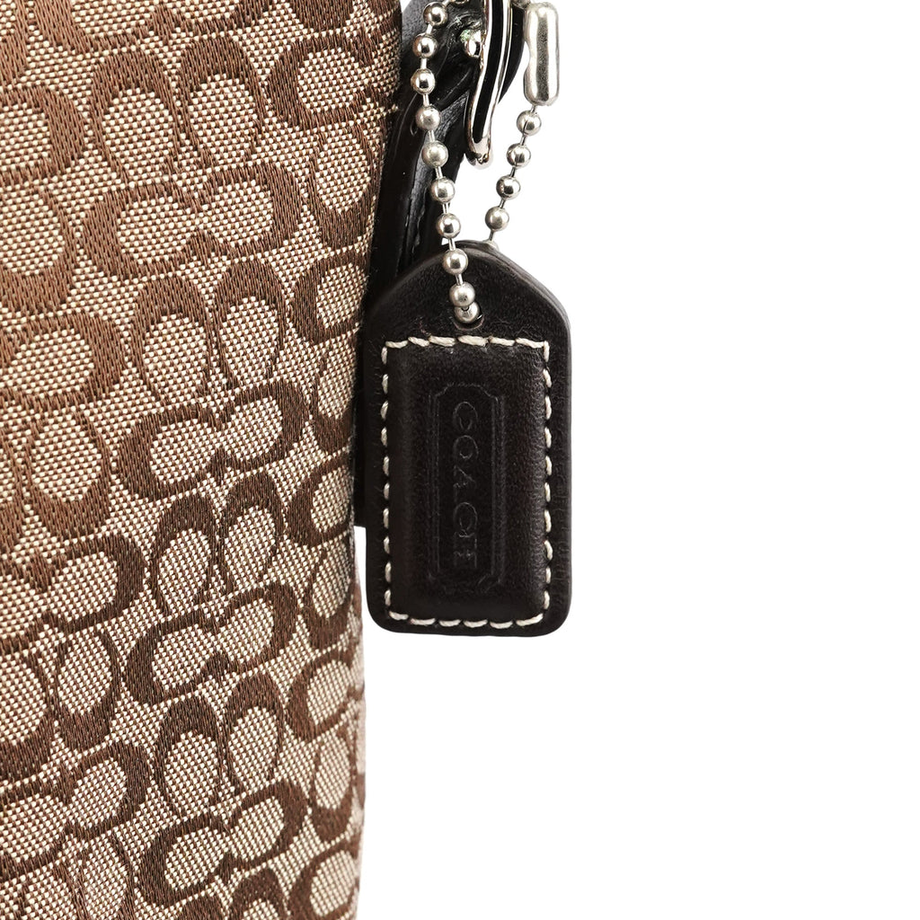 4771 Beige Brown Signature Shoulder Bag