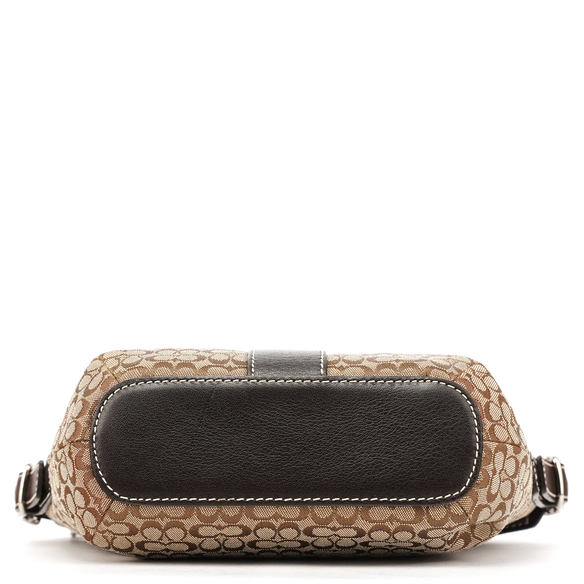 4771 Beige Brown Signature Shoulder Bag