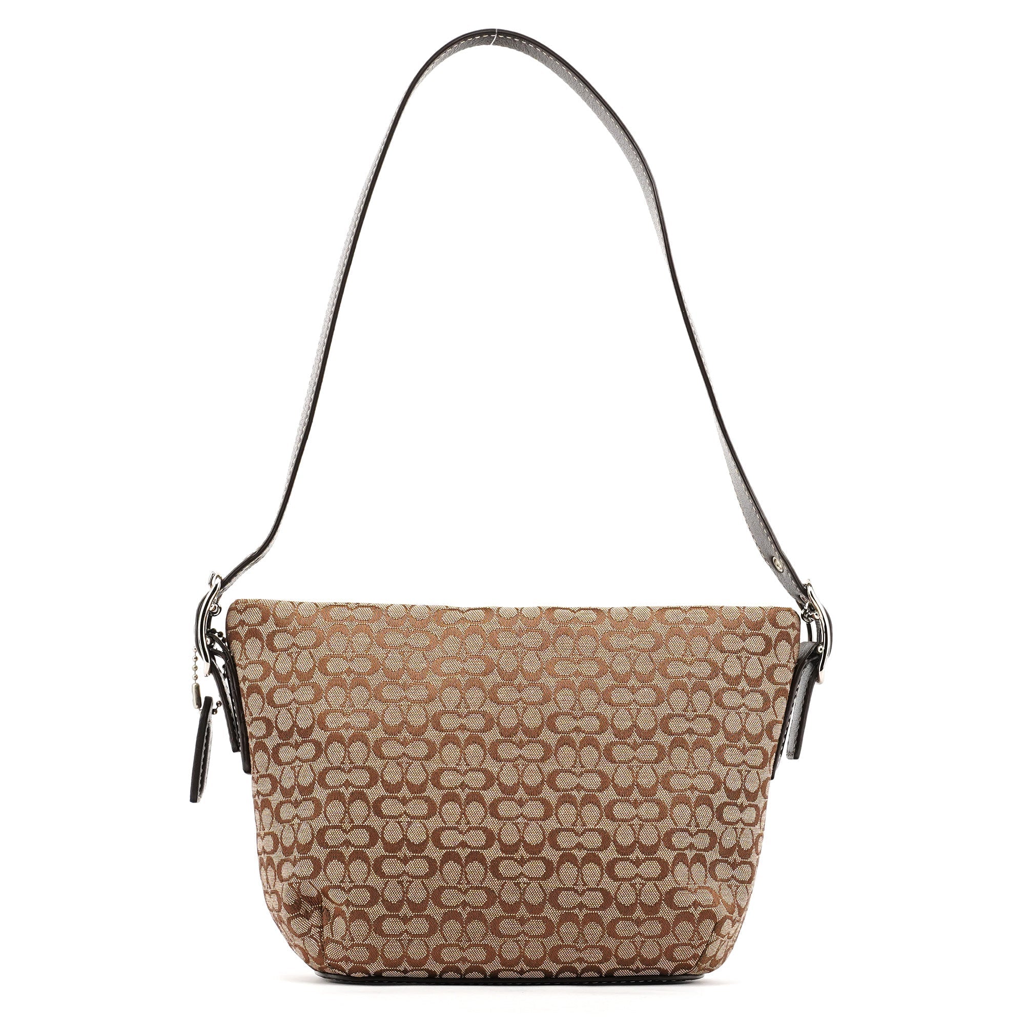 4771 Beige Brown Signature Shoulder Bag