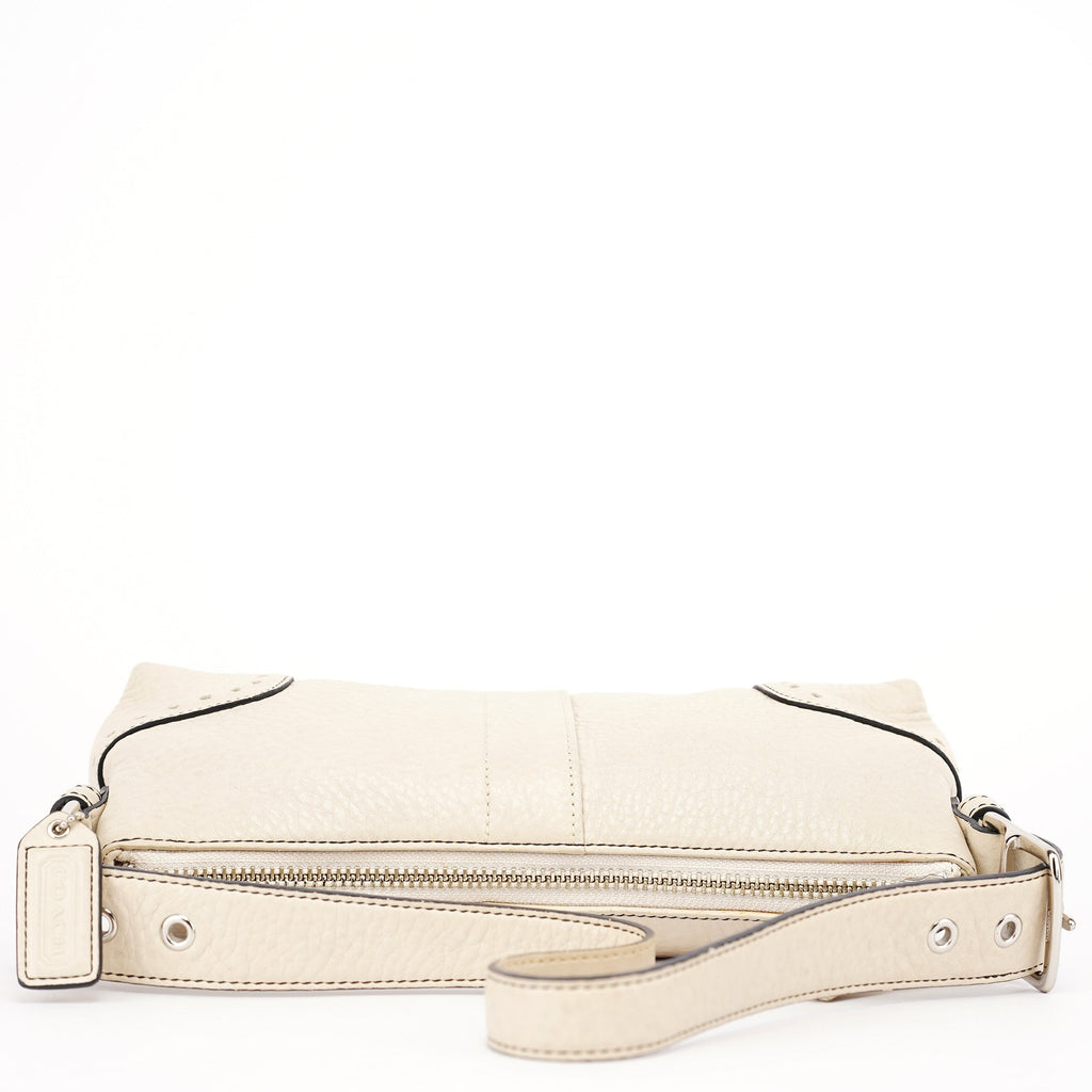 5052 Beige Leather Demi Shoulder Bag