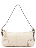 5052 Beige Leather Demi Shoulder Bag
