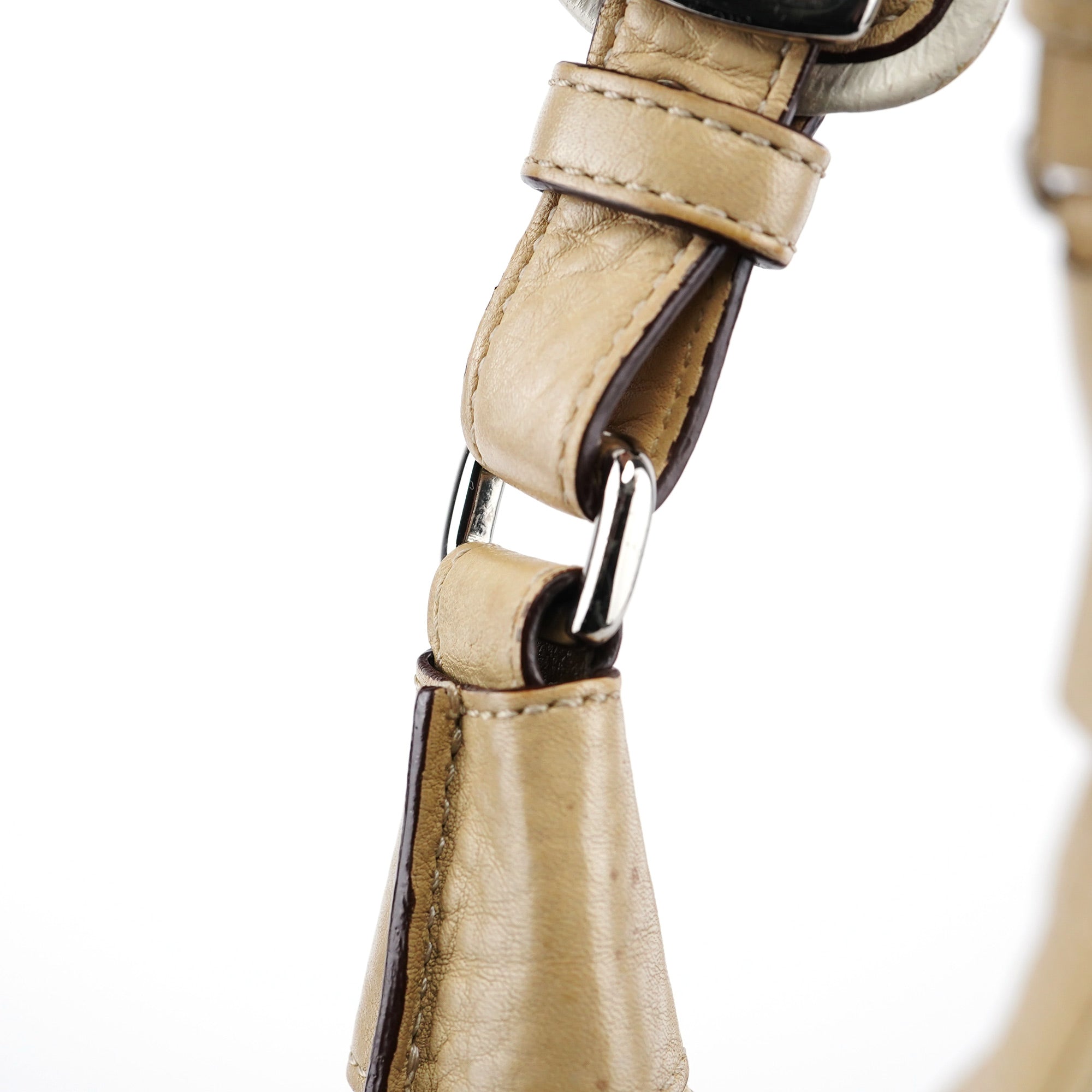 5054 Beige Leather Soho Shoulder Bag