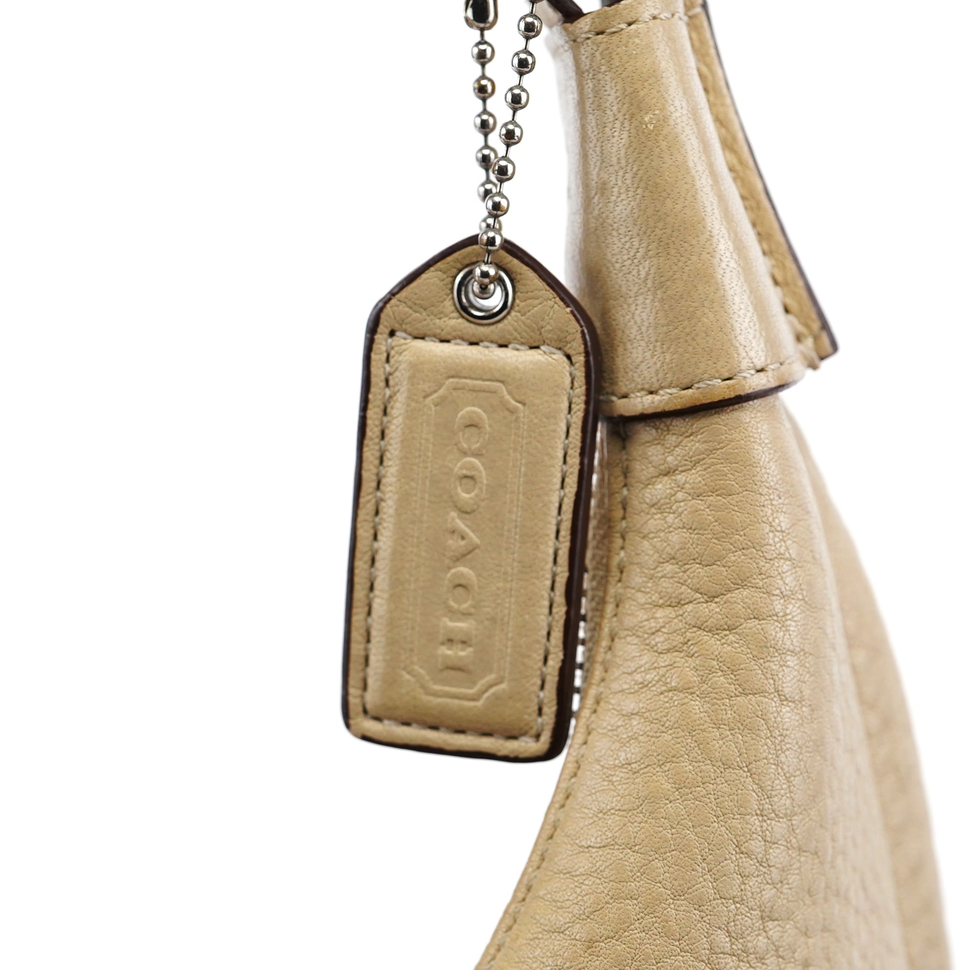 5054 Beige Leather Soho Shoulder Bag