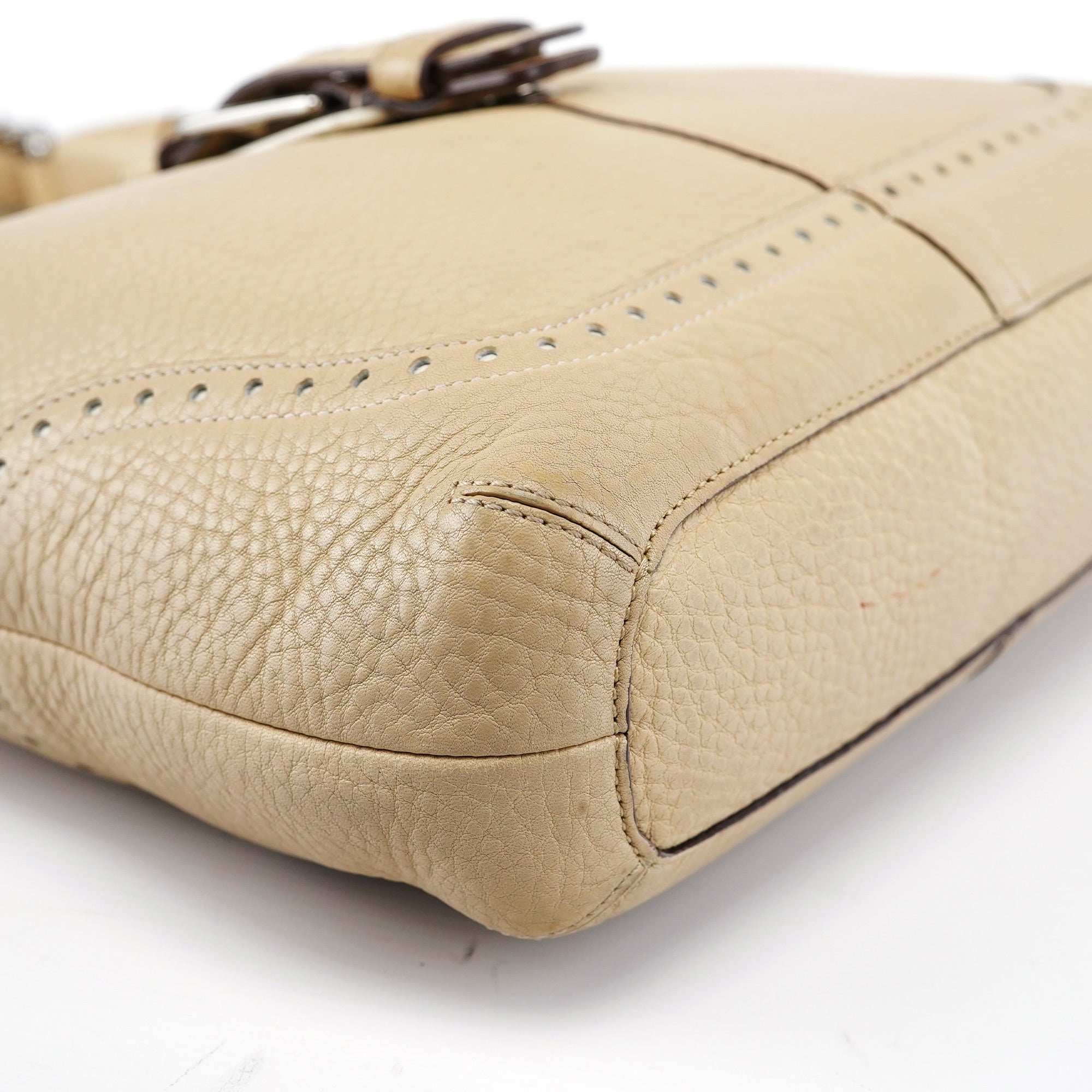 5054 Beige Leather Soho Shoulder Bag