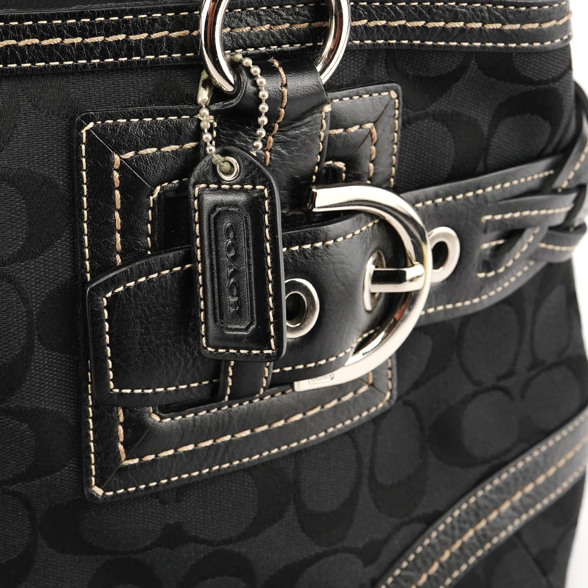 5089 Black Signature Soho Tote Bag