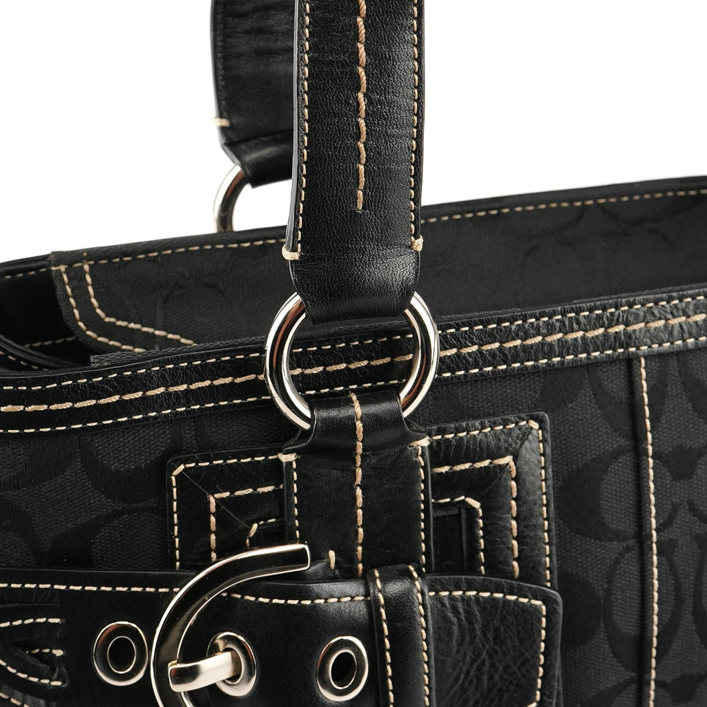 5089 Black Signature Soho Tote Bag