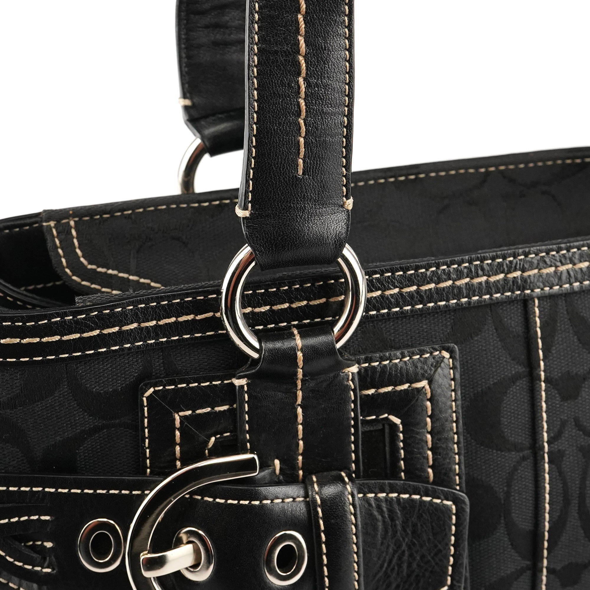5089 Black Signature Soho Tote Bag