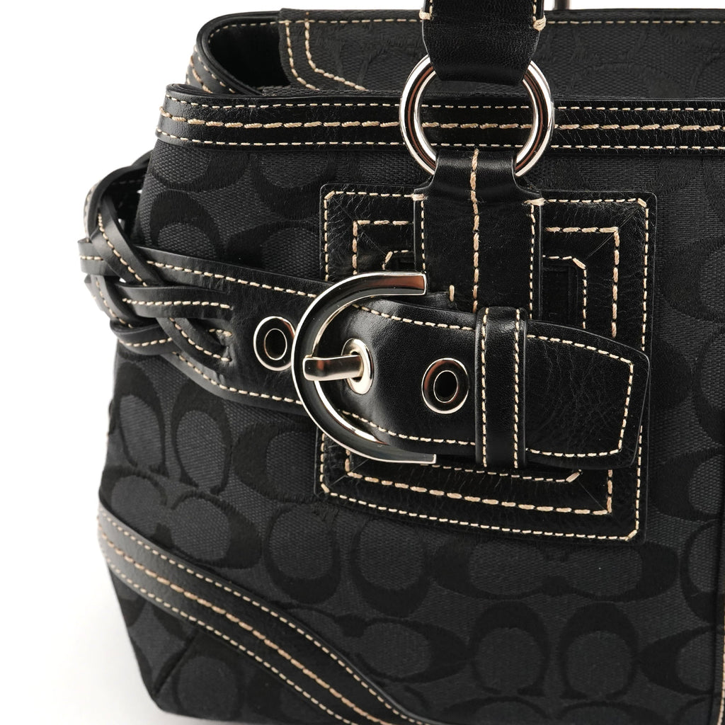 5089 Black Signature Soho Tote Bag