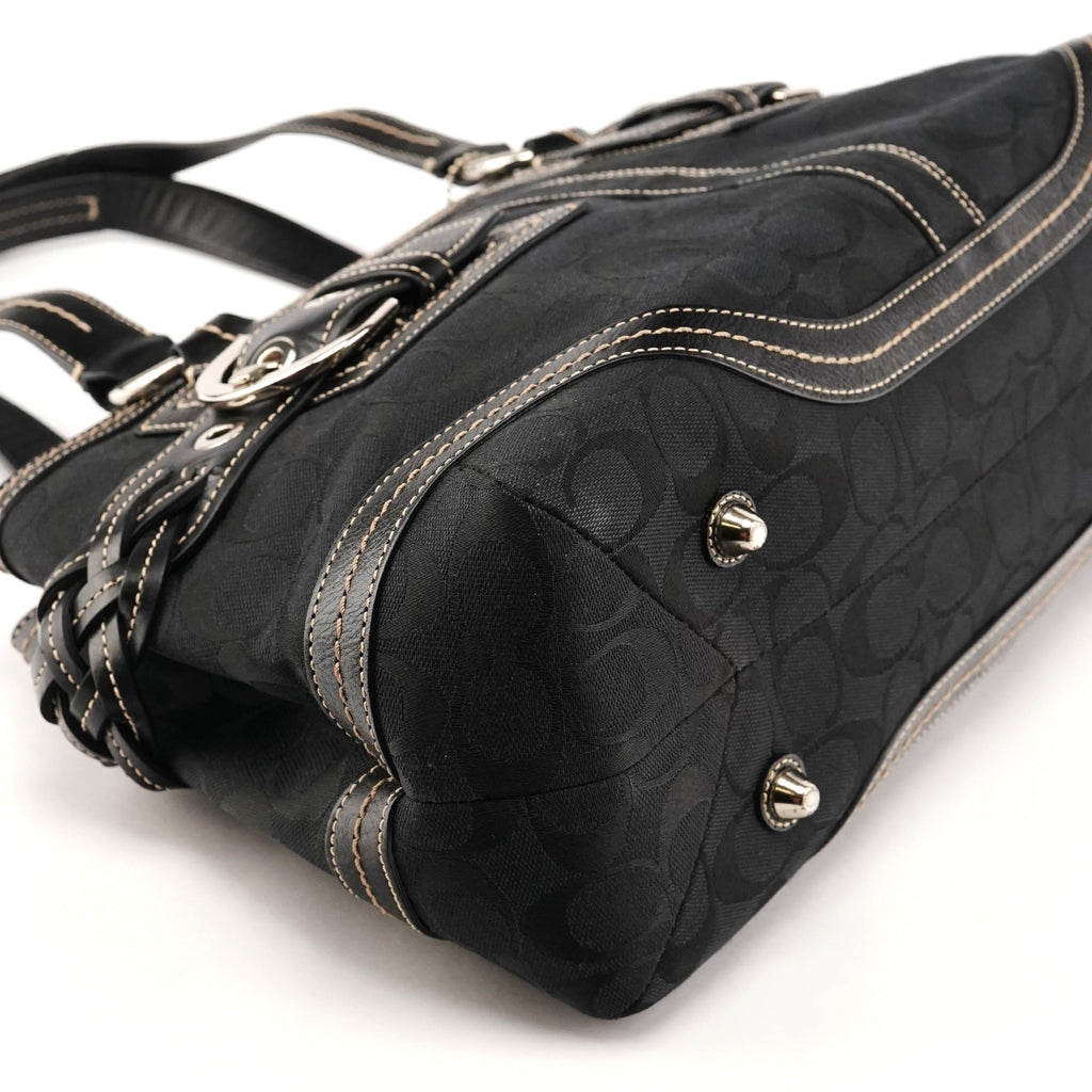 5089 Black Signature Soho Tote Bag