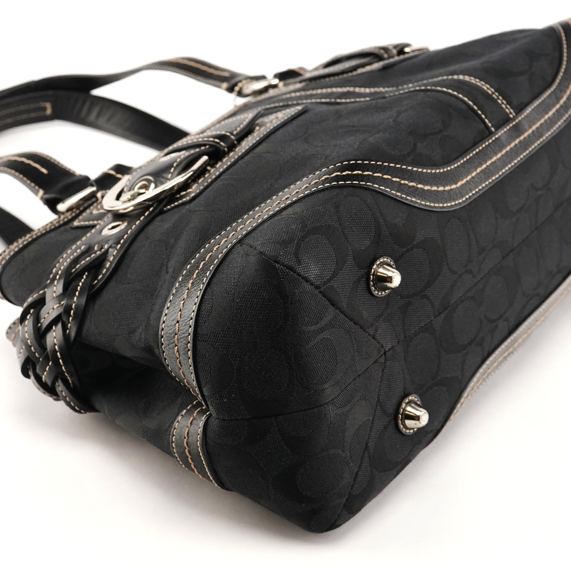 5089 Black Signature Soho Tote Bag