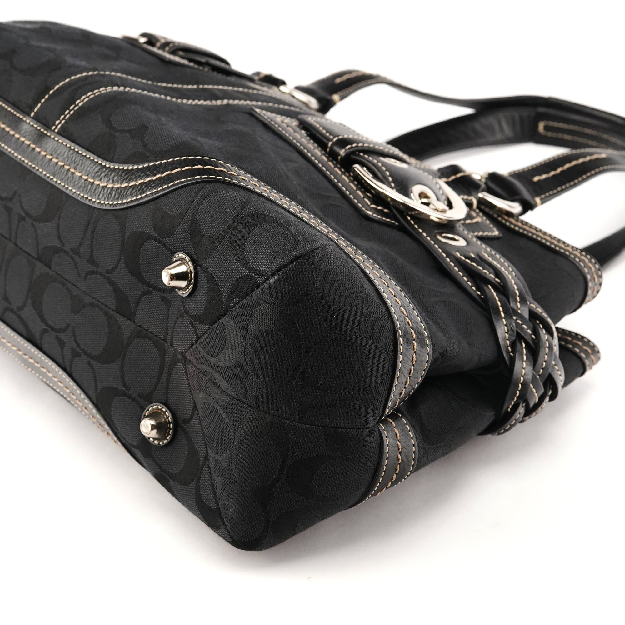 5089 Black Signature Soho Tote Bag