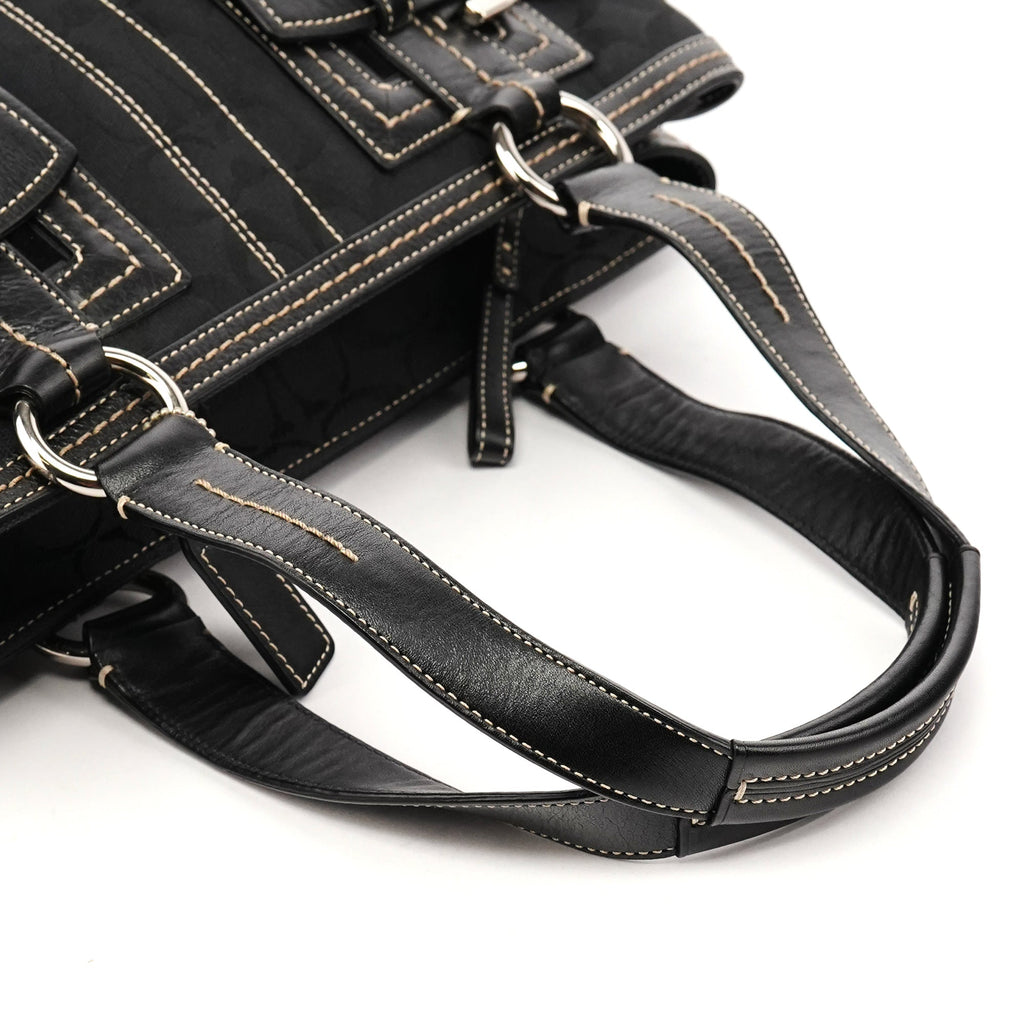 5089 Black Signature Soho Tote Bag