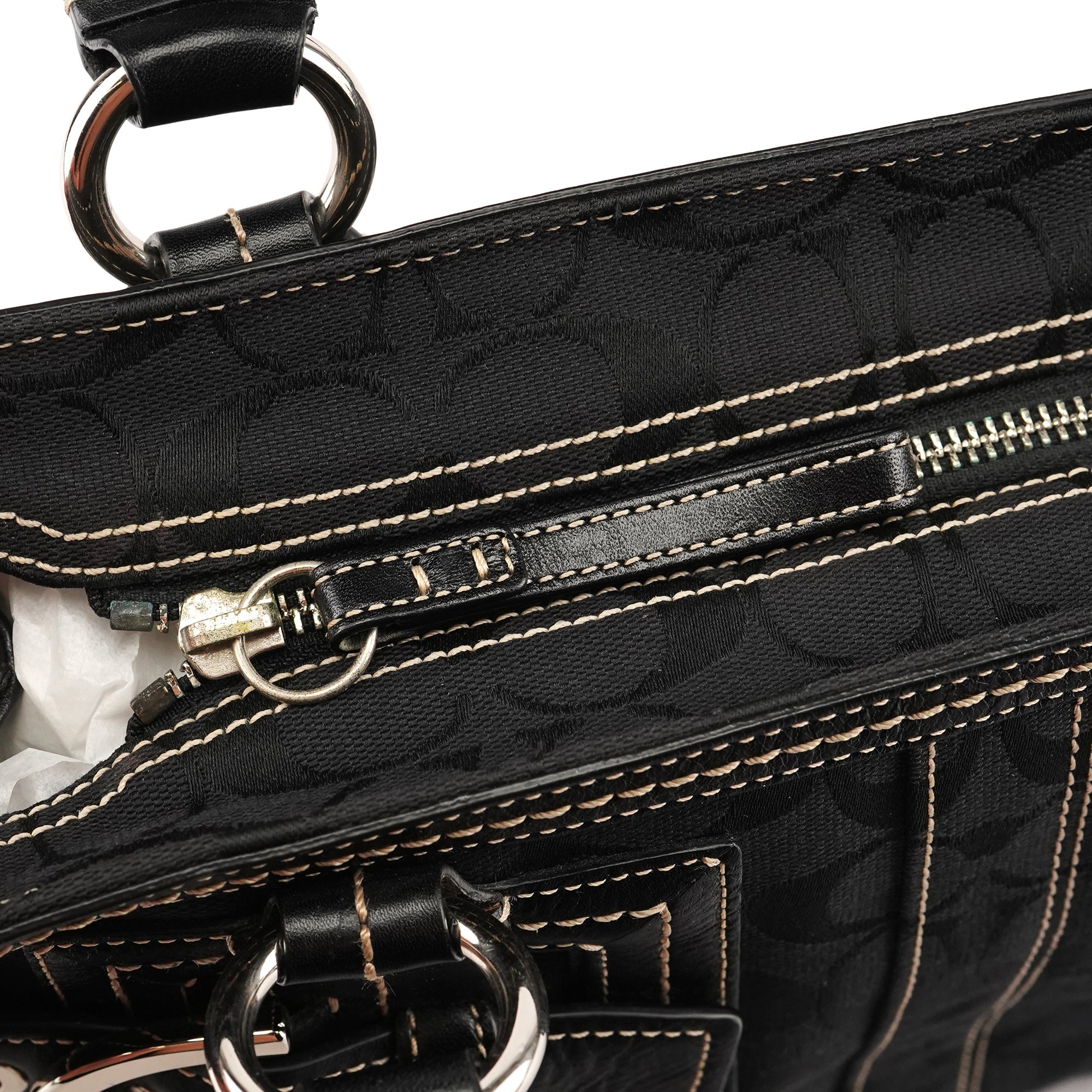 5089 Black Signature Soho Tote Bag