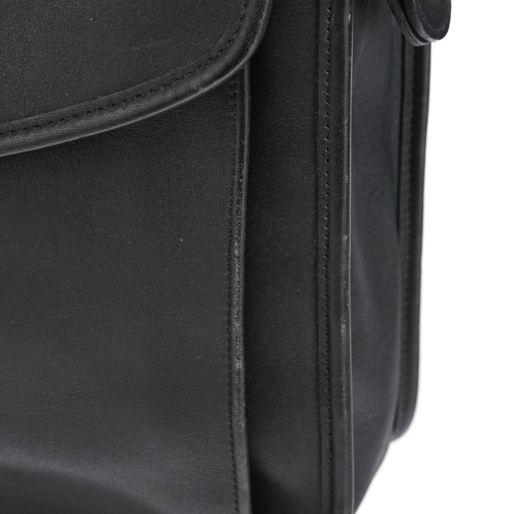 5213 Black Leather Metropolitan 2-Way Briefcase Bag
