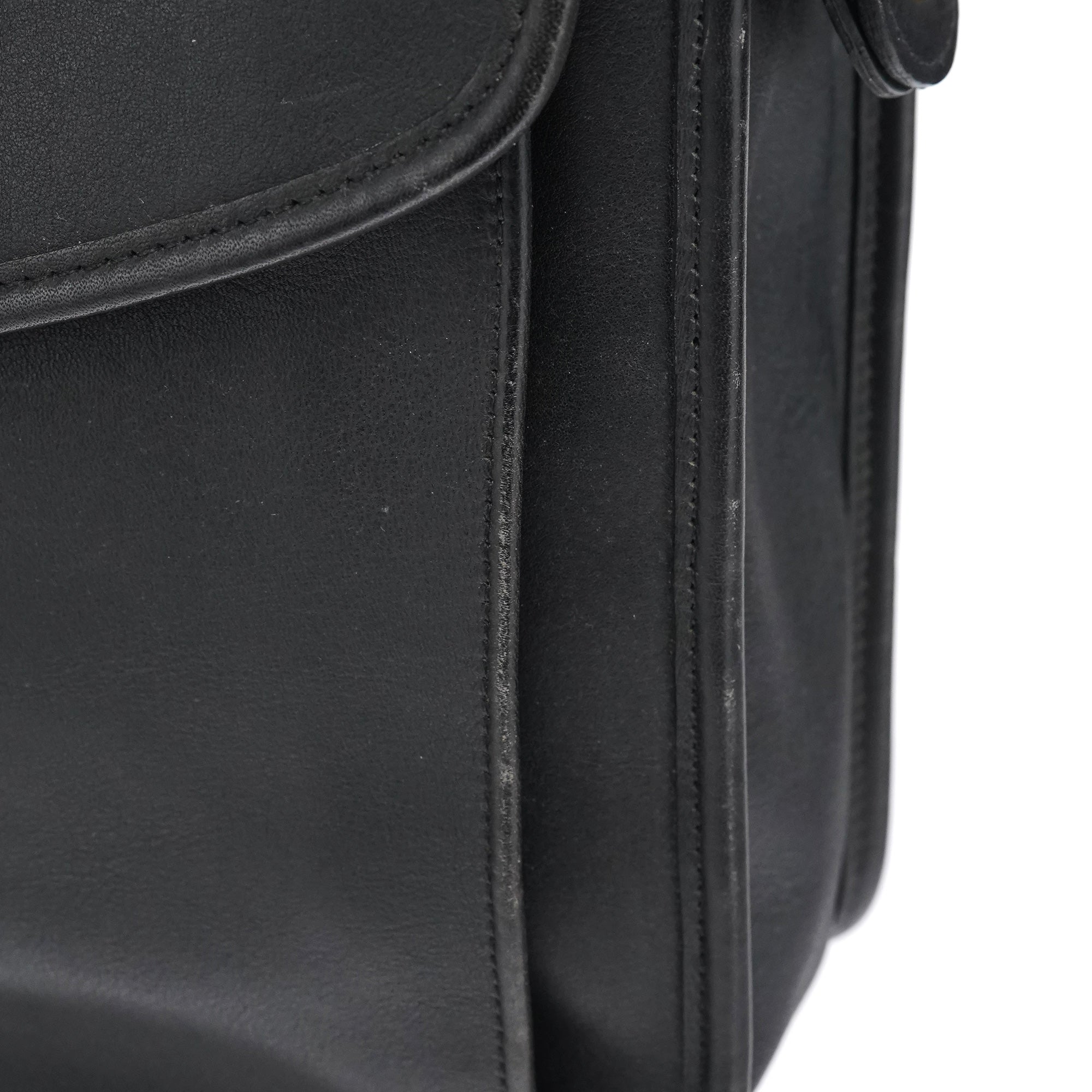 5213 Black Leather Metropolitan 2-Way Briefcase Bag
