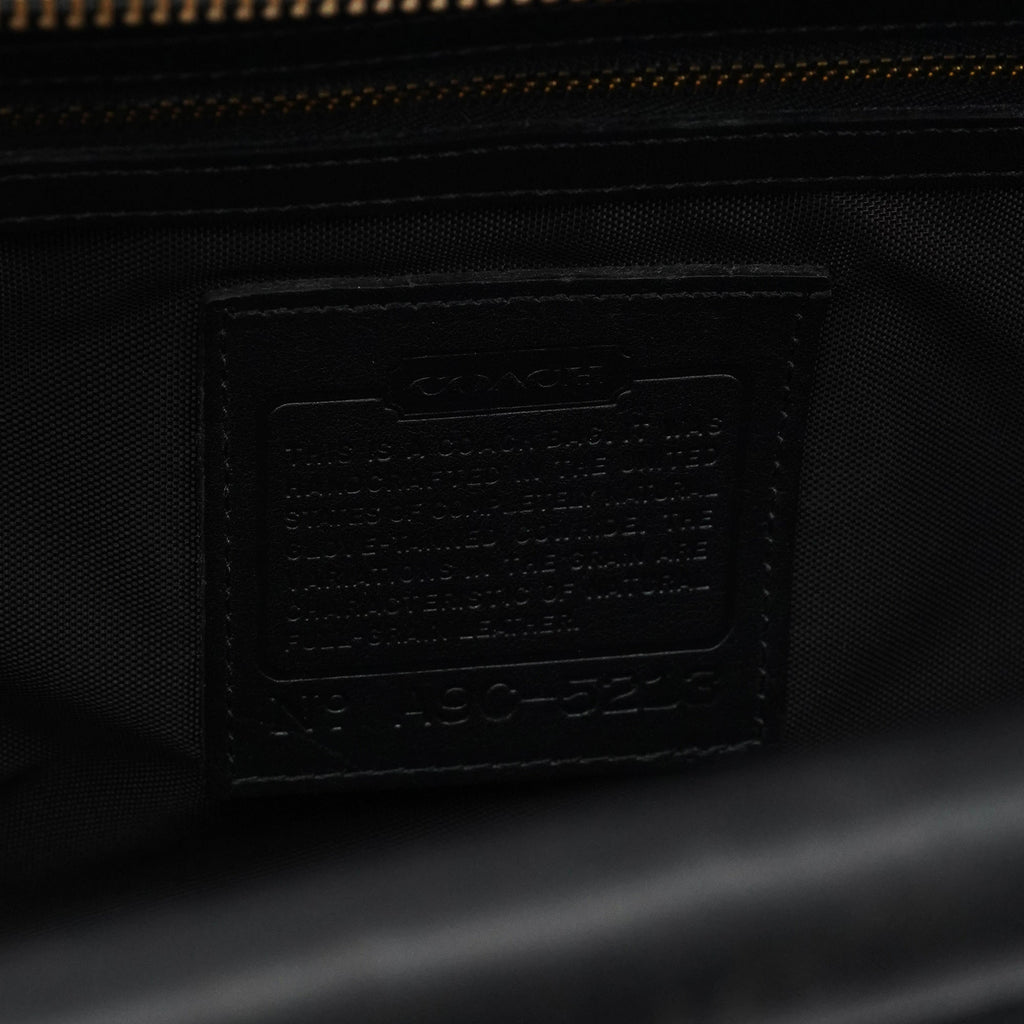 5213 Black Leather Metropolitan 2-Way Briefcase Bag