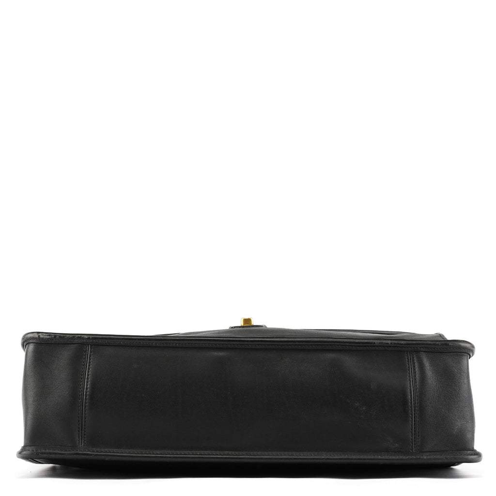5213 Black Leather Metropolitan 2-Way Briefcase Bag