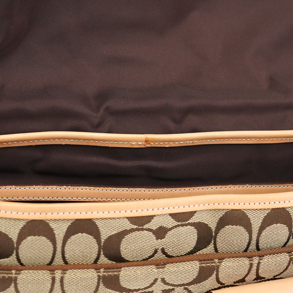5229 Beige Tan Signature Crossbody Bag