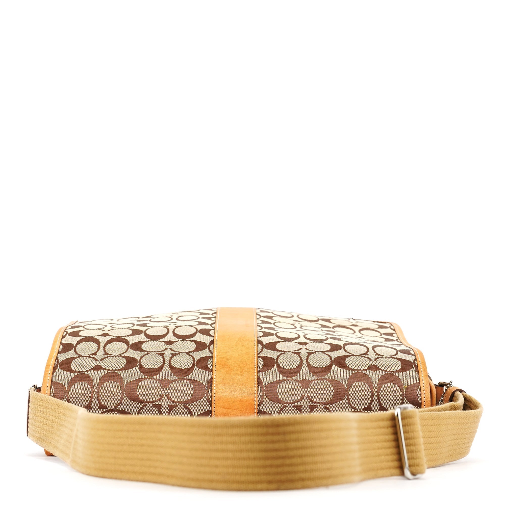 5229 Beige Tan Signature Crossbody Bag